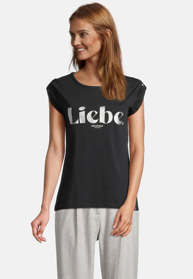 salzhaut - BIIKE - LIEBE Damen Tailliert - Frontprint - Hamburg - T-Shirt - 11 - #farbe_black