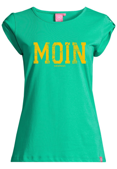 Salzhaut - BIIKE - MOIN Damen Tailliert - Damen - Frontprint - Reduziert - 12 - #farbe_mint-neon-orange