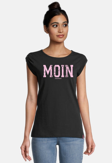 Salzhaut - BIIKE - MOIN Damen Tailliert - Damen - Frontprint - Reduziert - 41 - #farbe_black