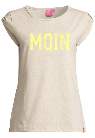 Salzhaut - BIIKE - MOIN Damen Tailliert - Damen - Frontprint - Reduziert - 27 - #farbe_ecru-melange