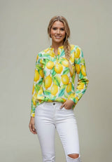 salzhaut - BLUSTERICH Damen Bluse normale Passform - adenauer & co - All-over-Print - Anker - 3 - #farbe_Multicolor