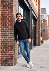 salzhaut - BODDEN Herren Hoodie Regular Fit - adenauer & co - Anker - Basic - 12 - #farbe_Black