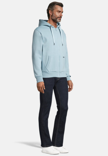 salzhaut - BREKER Herren normale Passform - Kapuzenpulli - kuschelig - Sweatjacke - 40 - #farbe_breeze