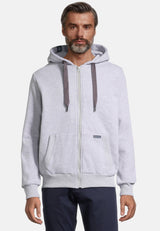 salzhaut - BREKER JACKE Herren Sweatjacke normale Passform - adenauer & co - Anker - Basic - 3 - #farbe_Grey Melange