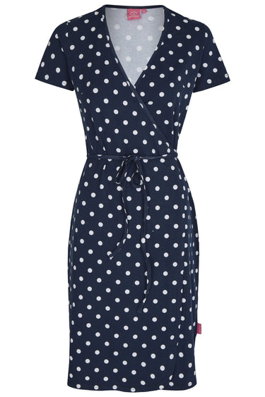 salzhaut - CELESTE Damen Tailliert - adenauer & co - All-over-Print - Anker - 1 - farbe_Navy-White