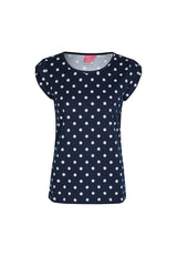 Salzhaut - CORNELL Damen normale Passform - All-over-Print - Damen - Punkte - 4 - #farbe_navy-white