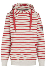 Salzhaut - CUNA Hoodie Ringel Damen normale Passform - Damen - Hoodie - Reduziert - 1 - #farbe_ecru-red