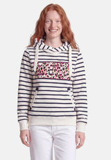 salzhaut - Damen Hoodie SÜNN RINGEL - MOIN Leo Tailliert - adenauer & co - Anker - Basic - 3 - #farbe_Navy-Offwhite-Pink