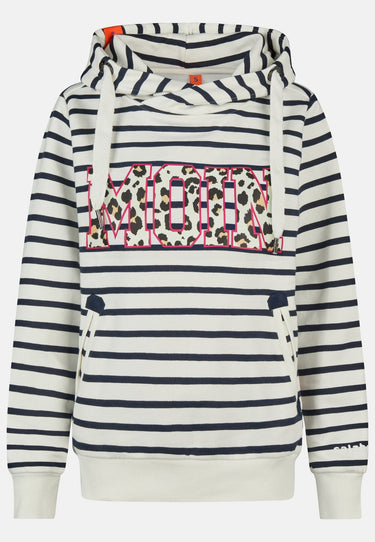salzhaut - Damen Hoodie SÜNN RINGEL - MOIN Leo Tailliert - adenauer & co - Anker - Basic - 2 - #farbe_Navy-Offwhite-Pink