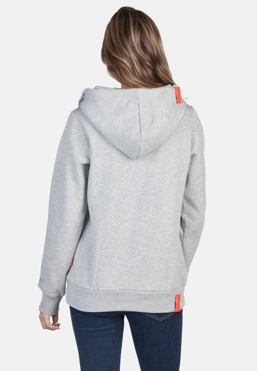 salzhaut - Damen Hoodie SÜNN Tailliert - adenauer & co - Anker - Basic - 138 - #farbe_Grey Melange
