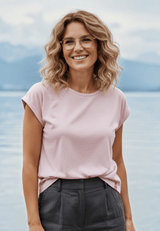 salzhaut - SÖMMER Damen Shirt Relaxed-Fit - adenauer & co - Anker - Basic - 31 - #farbe_Rosé