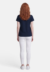 salzhaut - Damen Shirt STEENTJE - MOIN Herzen Regular Fit - adenauer & co - Anker - Basic - 45 - #farbe_Navy-Ocean Blue