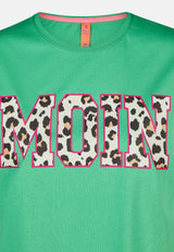 salzhaut - Damen Shirt STEENTJE - MOIN Leo Regular Fit - adenauer & co - Anker - Basic - 47 - #farbe_Apple Green-Pink