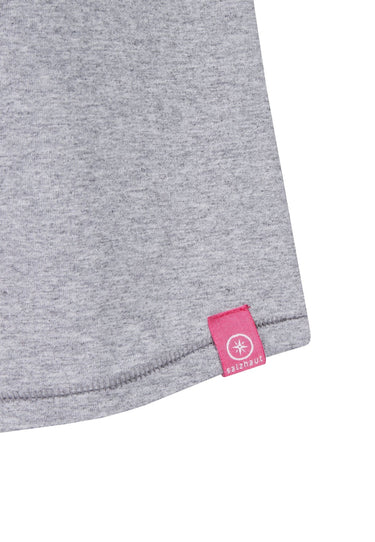 Salzhaut - DEERN - CAMPER Damen normale Passform - Frontprint - Reduziert - Rundhals - 3 - #farbe_grey-melange