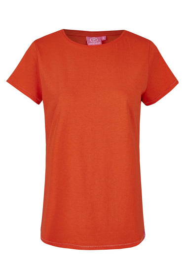 Salzhaut - DEERN Damen normale Passform - Basic Casual - Reduziert - Rundhals - 7 - #farbe_mandarin