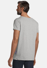 salzhaut - DIEK Herren Shirt Regular Fit - adenauer & co - Anker - Basic - 35 - #farbe_Grey Melange