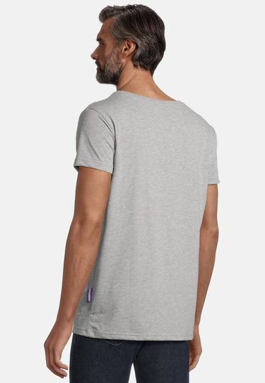 Salzhaut - DIEK Herren normale Passform - anker - baumwollshirt - freizeitshirt - 40 - #farbe_grey-melange
