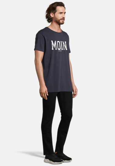 Salzhaut - DIEK - MOIN PRINT Herren normale Passform - Herren - Reduziert - Rundhals - 10 - #farbe_navy