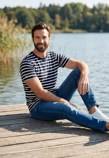 salzhaut - DIEK - RINGEL Herren Regular Fit - adenauer & co - Anker - Basic - 1 - farbe_Navy Offwhite