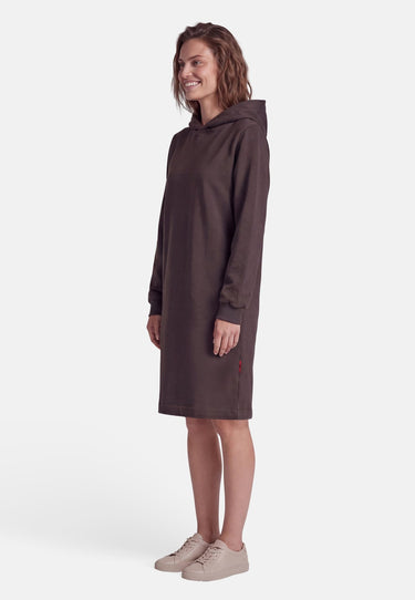 salzhaut - DISCHDÄK Damen Knielanges Kleid (Midi) Leicht tailliert - adenauer & co - Anker - Basic - 13 - #farbe_Chocolate