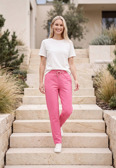salzhaut - DOORLOCK Damen Sweathose Regular Fit - adenauer & co - Anker - Basic - 9 - #farbe_Blossom