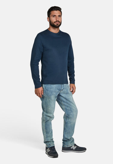 Salzhaut - EBB Herren normale Passform - Hamburg - Herren - Langarmshirt - 5 - #farbe_navy