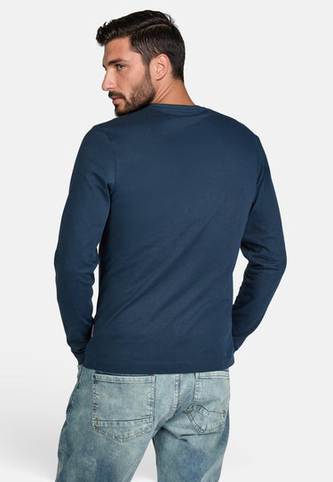 Salzhaut - EBB Herren normale Passform - Hamburg - Herren - Langarmshirt - 4 - #farbe_navy