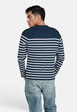 Salzhaut - EBB - RINGEL Herren normale Passform - Herren - Langarmshirt - ringel - 4 - #farbe_navy-offwhite