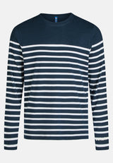 Salzhaut - EBB - RINGEL Herren normale Passform - Herren - Langarmshirt - ringel - 2 - #farbe_navy-offwhite