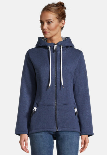 Salzhaut - EMILIA Damen Tailliert - Hamburg - Kapuze - kuschelig - 6 - #farbe_cobalt-blue