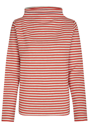salzhaut - Finja.Turtleneck Damen Sweatshirt normale Passform - adenauer & co - Anker - Basic - 2 - farbe_Mandarin