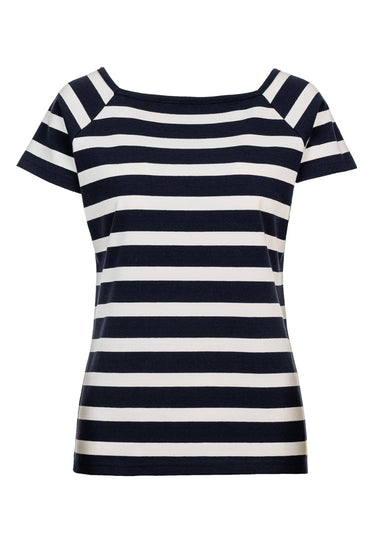 salzhaut - FLORENTINE Damen Tailliert - adenauer & co - Anker - Basic - 1 - farbe_Navy-White