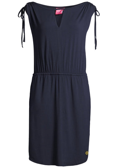 Salzhaut - GUFI Damen Tailliert - Basic Casual - Kleid - Reduziert - 12 - #farbe_navy