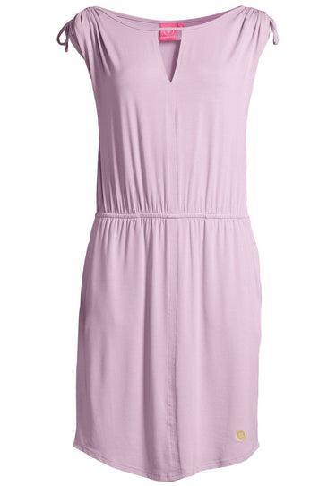 Salzhaut - GUFI Damen Tailliert - Basic Casual - Kleid - Reduziert - 2 - #farbe_flieder