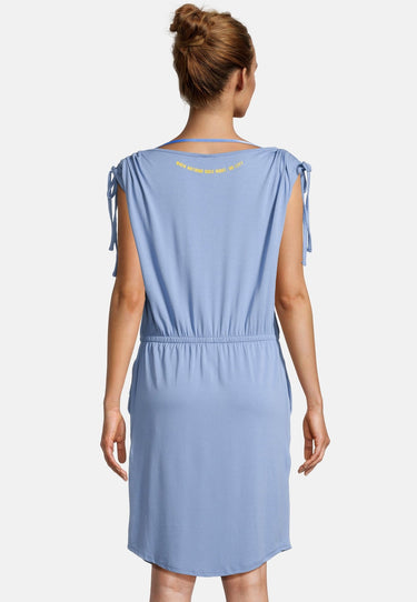 Salzhaut - GUFI Damen Tailliert - Basic Casual - Kleid - Reduziert - 9 - #farbe_ice-blue
