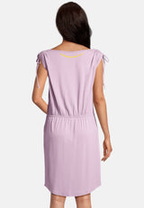 Salzhaut - GUFI Damen Tailliert - Basic Casual - Kleid - Reduziert - 4 - #farbe_flieder