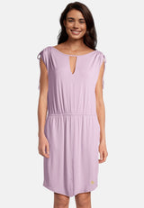 Salzhaut - GUFI Damen Tailliert - Basic Casual - Kleid - Reduziert - 1 - #farbe_flieder