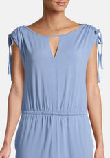 Salzhaut - GUFI Damen Tailliert - Basic Casual - Kleid - Reduziert - 8 - #farbe_ice-blue