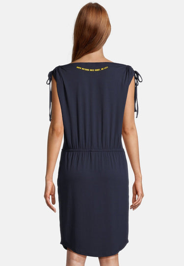 Salzhaut - GUFI Damen Tailliert - Basic Casual - Kleid - Reduziert - 14 - #farbe_navy