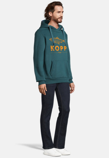 Salzhaut - HEFF - FISCHKOPP Herren normale Passform - Frontprint - HAKA - Hoodie - 5 - #farbe_dragonfly-neonorange