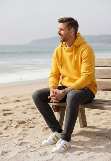 salzhaut - Herren Hoodie HEFF Regular Fit - adenauer & co - Anker - Basic - 1 - #farbe_Sun