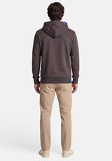 salzhaut - Herren Hoodie HEFF Regular Fit - adenauer & co - Anker - Basic - 133 - #farbe_Chocolate