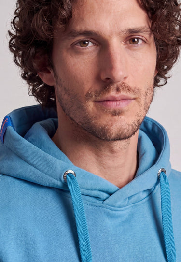 salzhaut - HEFF Herren Hoodie Regular Fit - adenauer & co - Anker - Basic - 106 - #farbe_Blue Moon