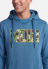 salzhaut - HEFF - MOIN Camouflage Herren Hoodie normale Passform - adenauer & co - Anker - Basic - 14 - #farbe_Blue Moon