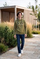 salzhaut - HEFF - MOIN Camouflage Herren Hoodie normale Passform - adenauer & co - Anker - Basic - 17 - #farbe_Seagrass