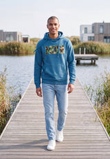 salzhaut - HEFF - MOIN Camouflage Herren Hoodie normale Passform - adenauer & co - Anker - Basic - 9 - #farbe_Blue Moon