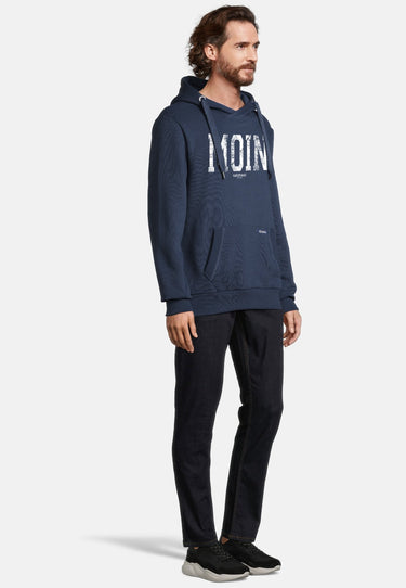 salzhaut - HEFF - MOIN Herren normale Passform - Kapuze - Kapuzenpulli - Sweat - 15 - #farbe_navy-white
