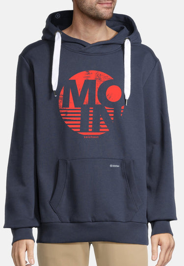 salzhaut - HEFF- MOIN RUND Herren normale Passform - Frontprint - Herren - Hoodie - 3 - #farbe_navy-neon-red