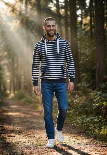 salzhaut - HEFF - RINGEL Herren Regular Fit - adenauer & co - Anker - Basic - 1 - #farbe_Navy-Offwhite