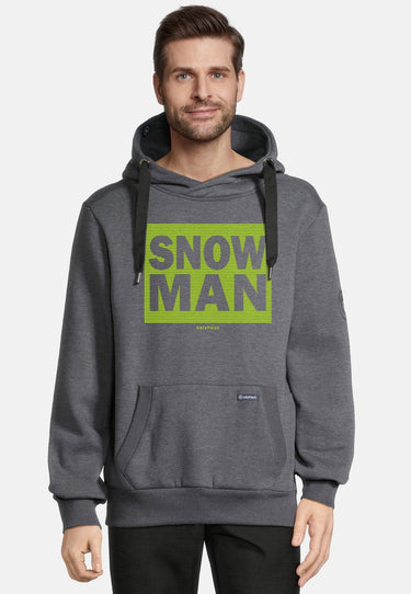 Salzhaut - HEFF - SNOWMAN Herren normale Passform - Bauchtasche - Herren - Hoodie - 1 - #farbe_anthra-lime-green